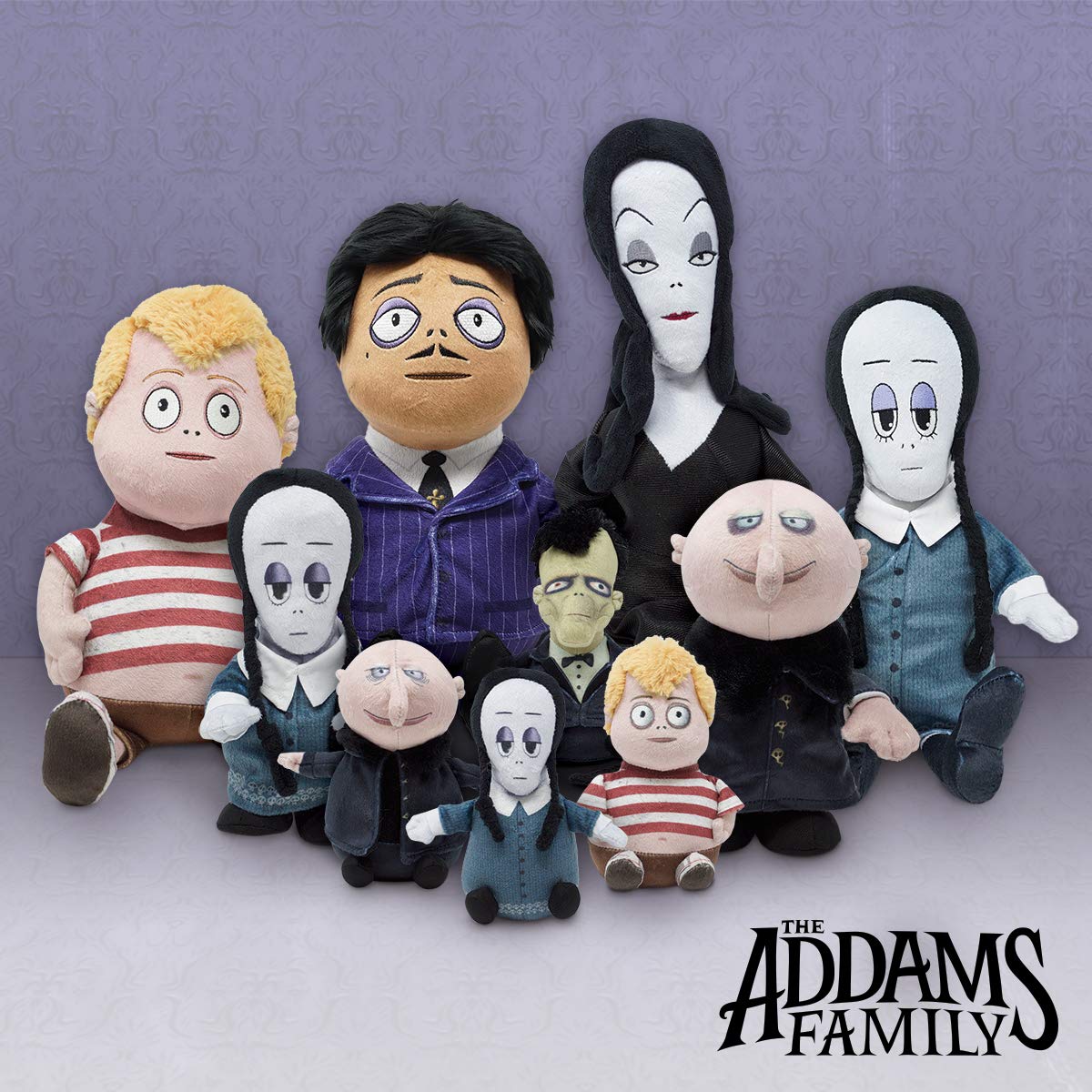 Cuddle Barn | Addams Family 6" Plush Movie Characters Musical Plush Collectibles set of 4