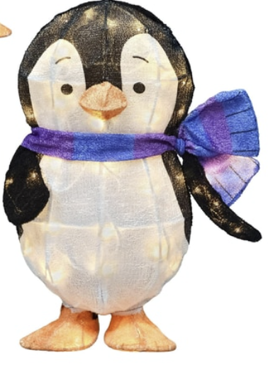 Hallmark Keepsake Playful Penguins "Wendel" 18" Lighted Outdoor/Indoor Decor - 35 LED Lights