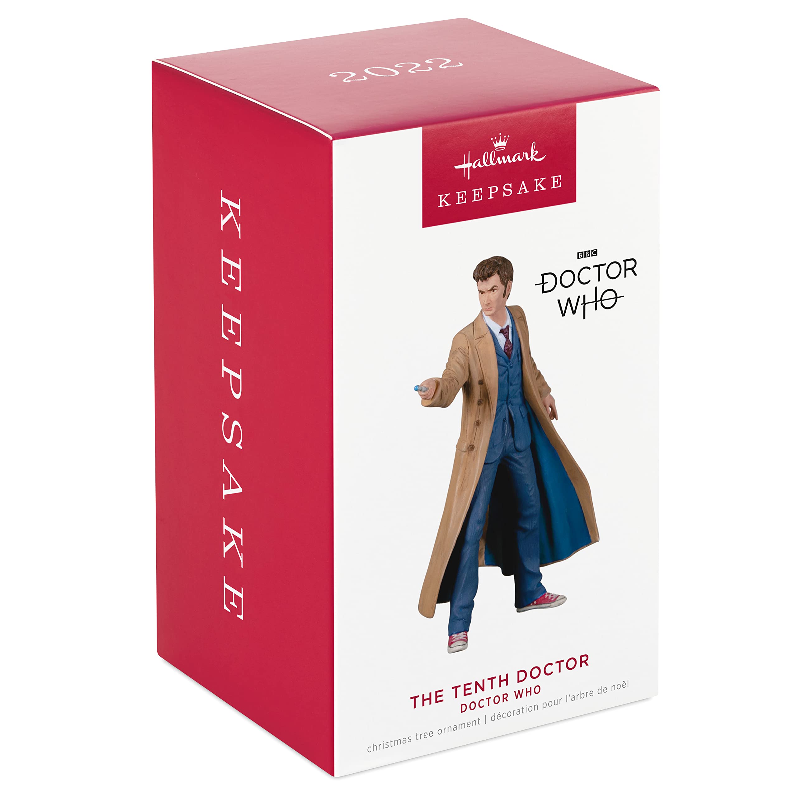 Hallmark Keepsake Christmas Ornament,Plastic, 2022, Doctor Who The Tenth Doctor