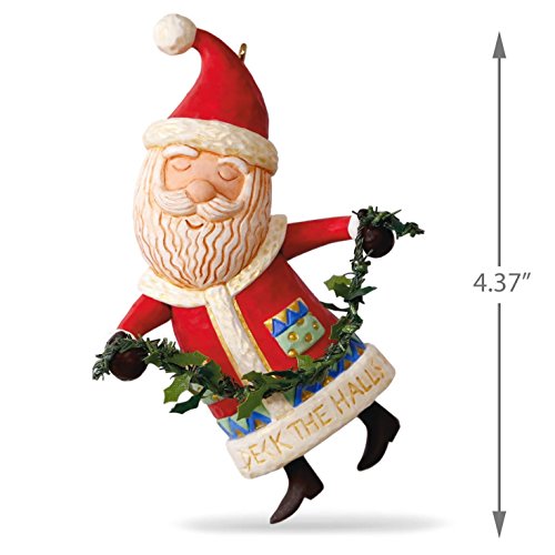 Hallmark 1595QGO1725 Santa Christmas with Music Keepsake Christmas Ornaments