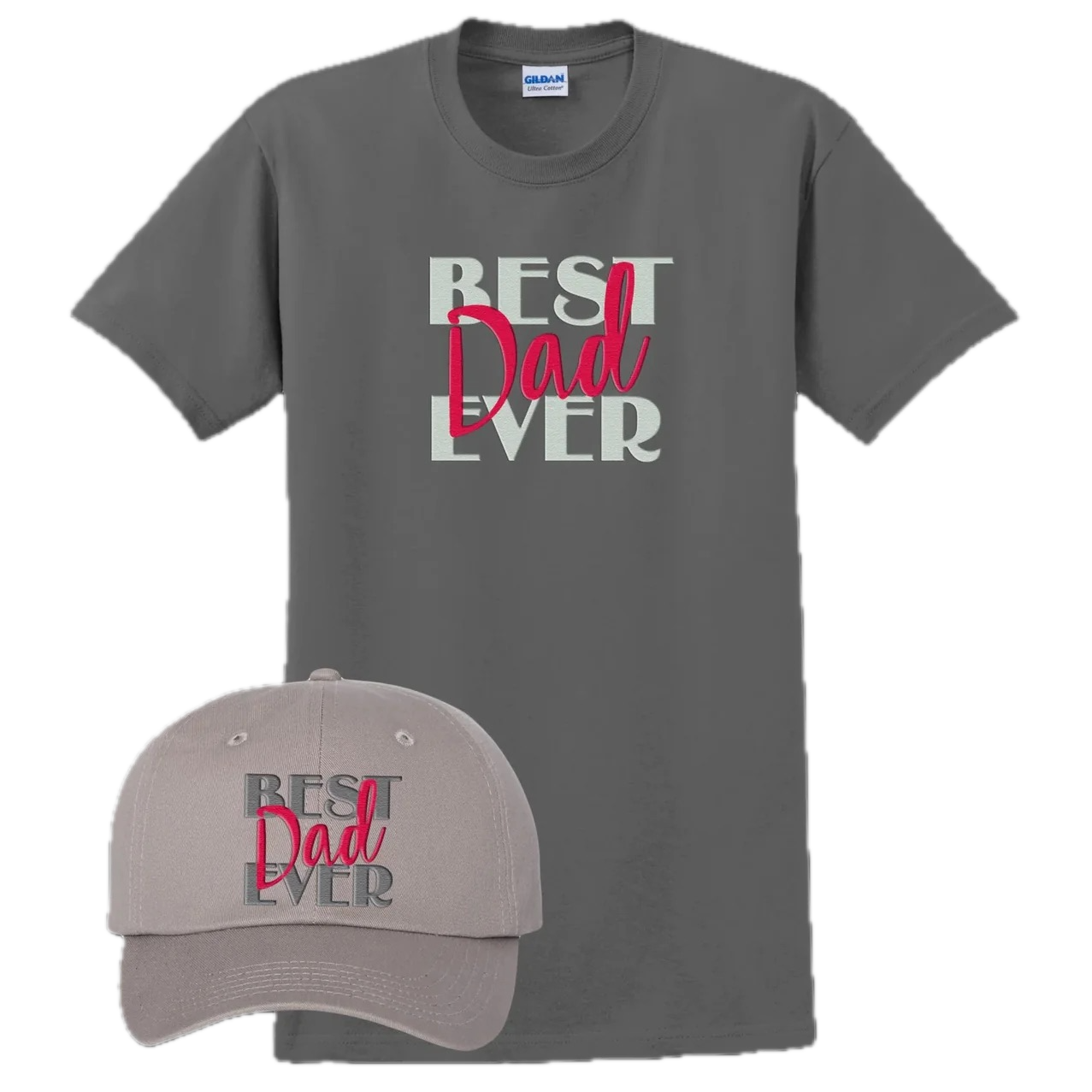 Best Dad Ever Tee and Hat Combo - Size: Large