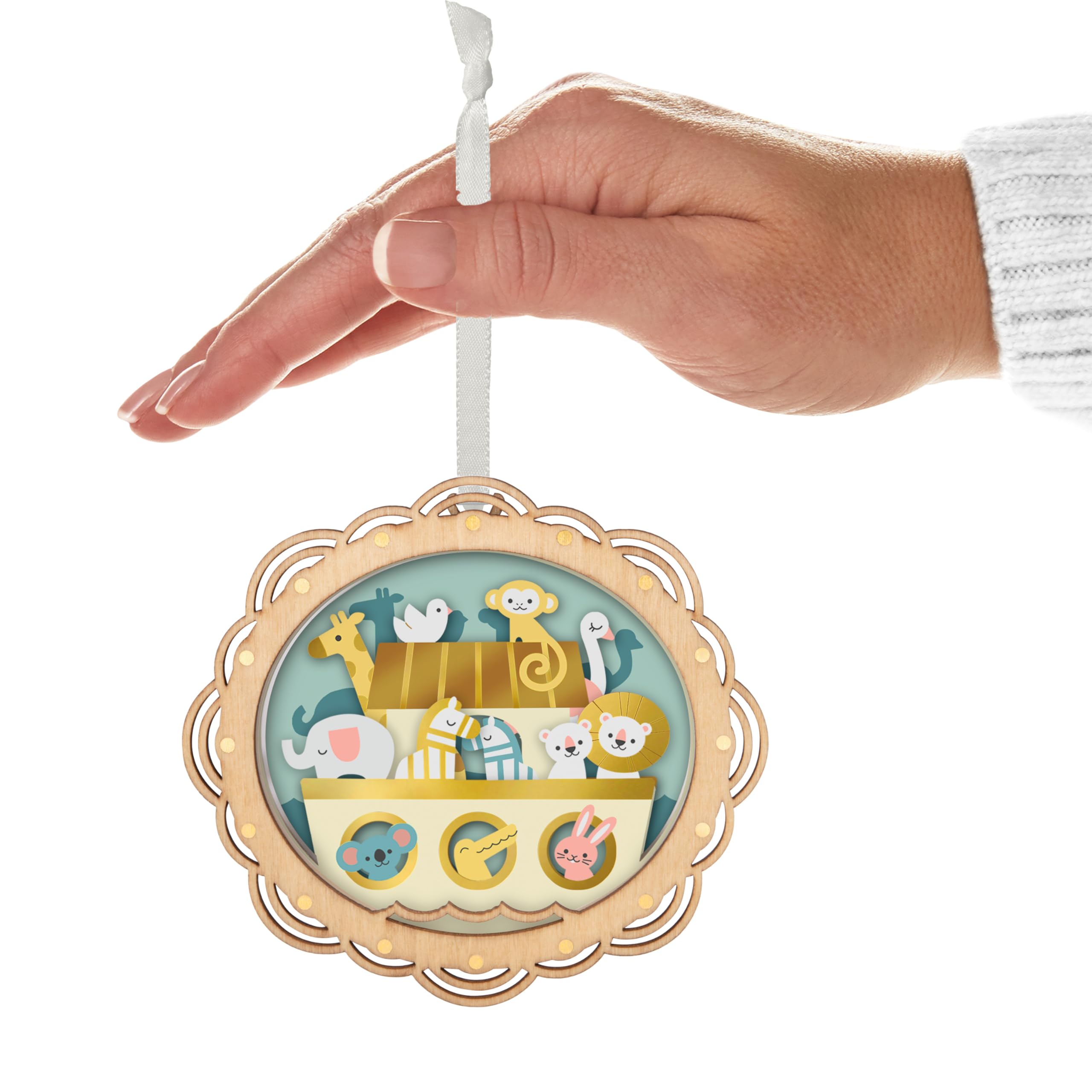 Hallmark Keepsake Christmas Ornament 2024, Noah's Ark Papercraft, Religious Gifts
