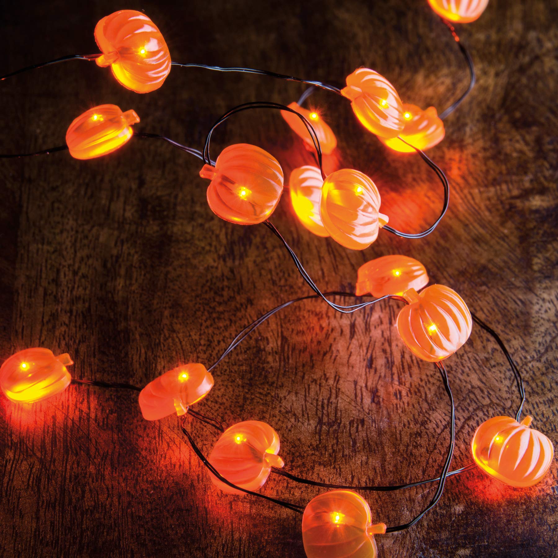 Pumpkin String 20 Lights, 42-Inch