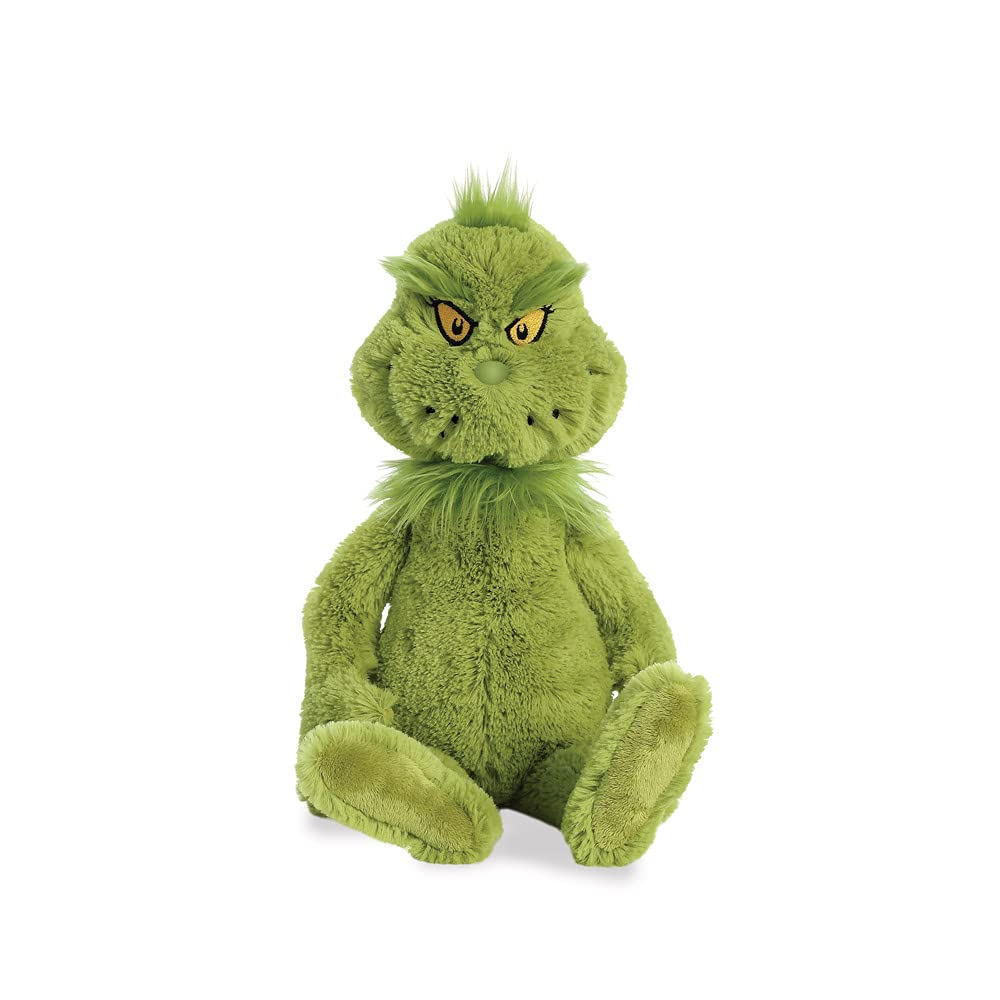 Aurora® Whimsical Dr. Seuss™ Grinch Stuffed Animal - Magical Storytelling - Officially Licensed - Green 16 Inches