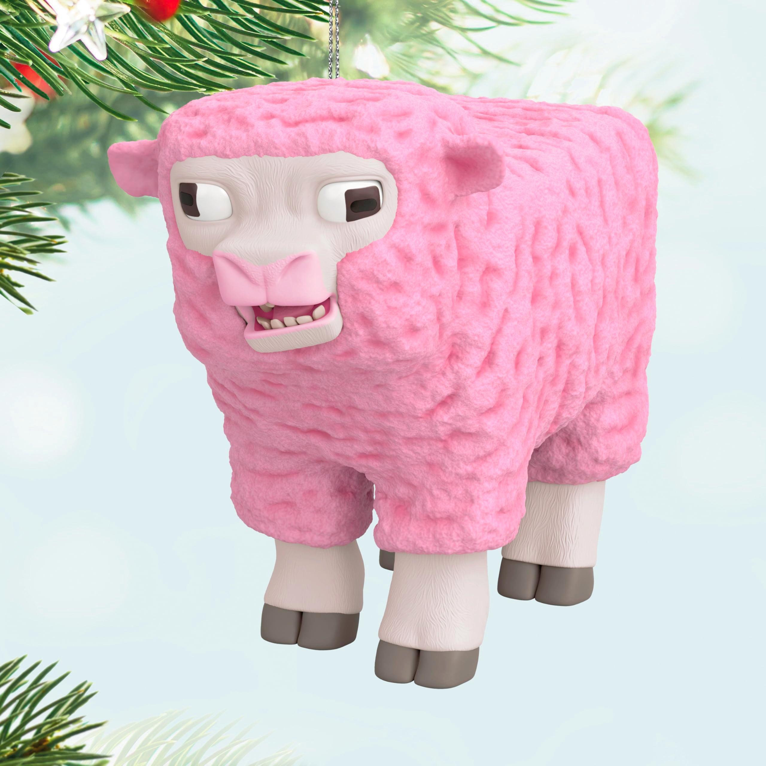 Pink Sheep A Minecraft Movie, 2025 Hallmark Keepsake Christmas Ornament