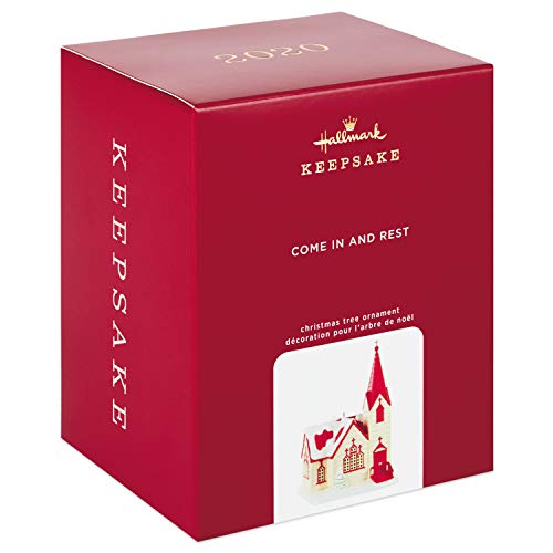 Hallmark Keepsake Christmas Ornament 2020, Come In and Rest Church (1999QGO2014)
