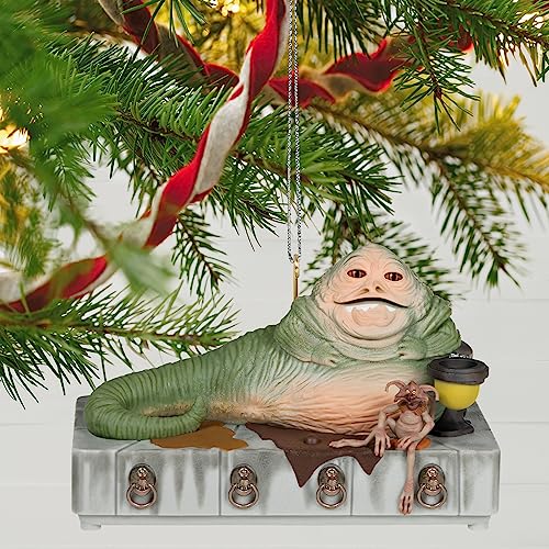 Hallmark Keepsake Christmas Ornament 2023, Star Wars: Return of The Jedi Jabba The Hutt Ornament with Sound and Motion, Gifts for Star Wars Fans