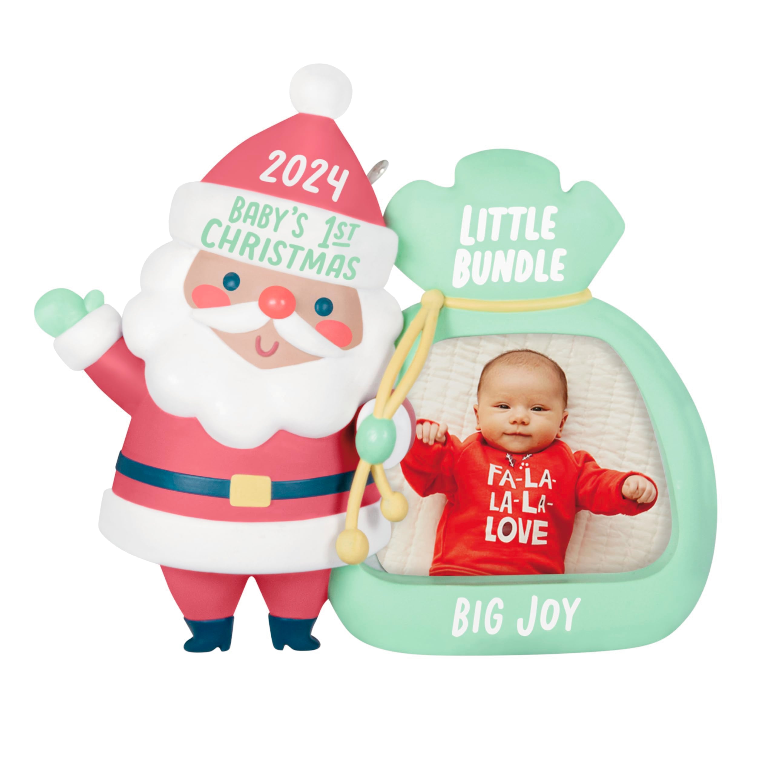 Hallmark Keepsake Christmas Ornament 2024, Little Bundle Big Joy 2024 Photo Frame, Baby Shower Gifts