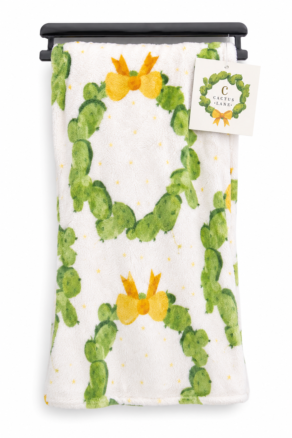 Cactus Wreath Cactus Lane Fleece Blanket, 50 X 70 inches
