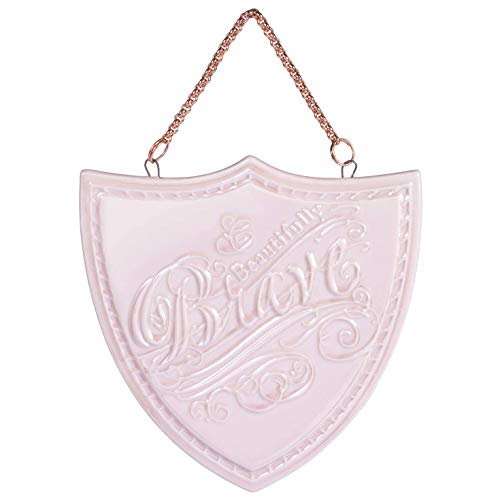 Hallmark Keepsake Christmas Ornament 2020 Beautifully Brave Pink Shield Porcelain