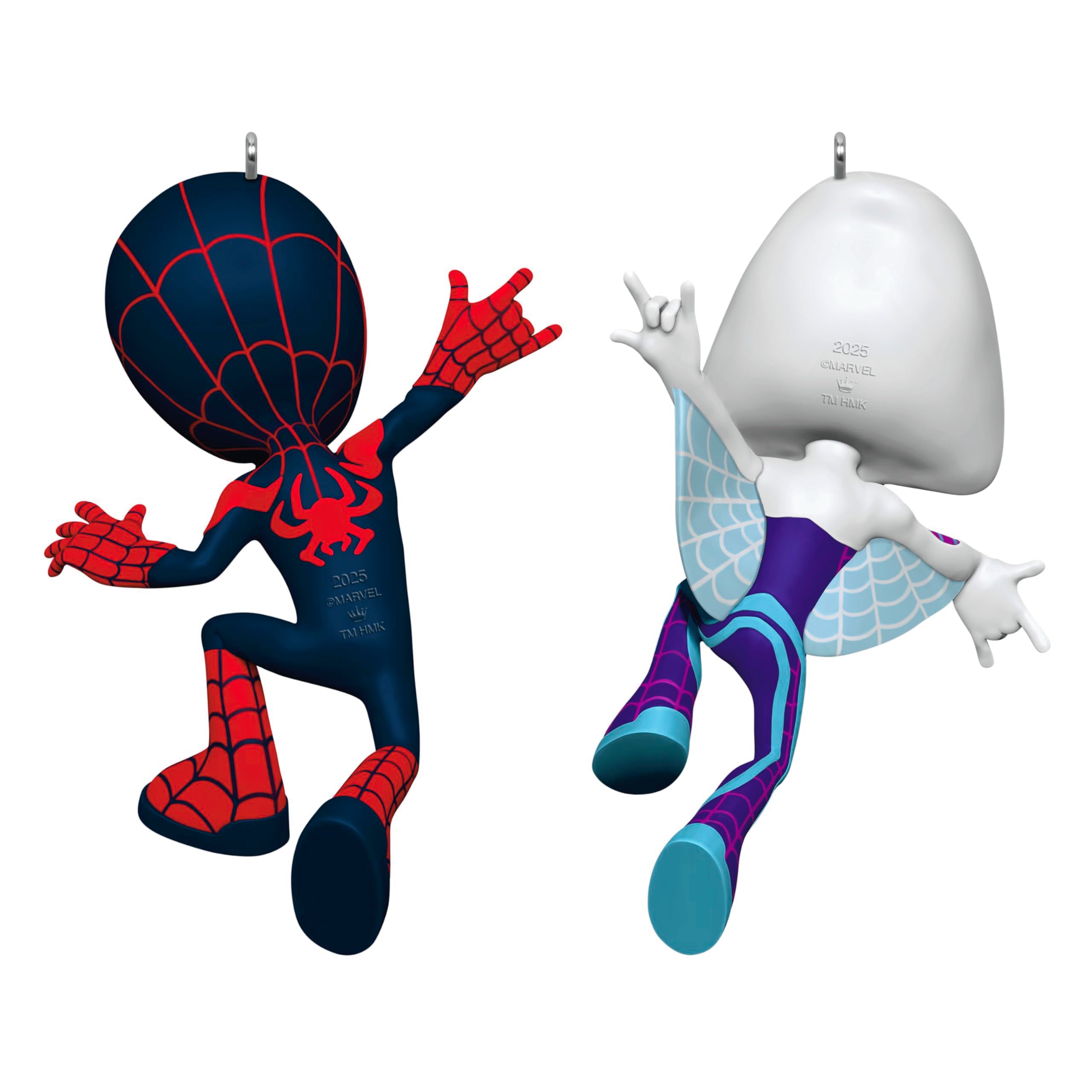 Spin and Ghost Spider 2025 Hallmark Keepsake Christmas Ornament