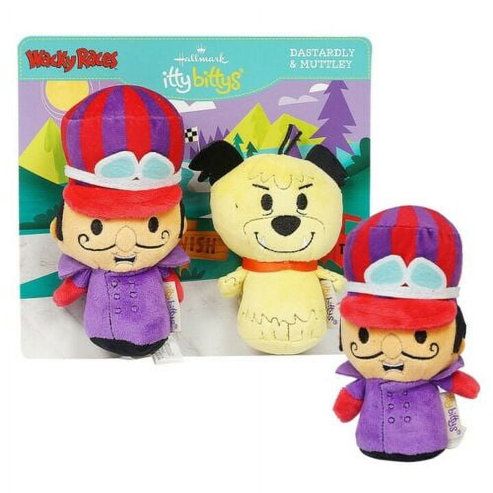 Hallmark Itty Bittys Wacky Races DASTARDLY & MUTTLEY 2 Pack 5.5" Plush stuffed animals