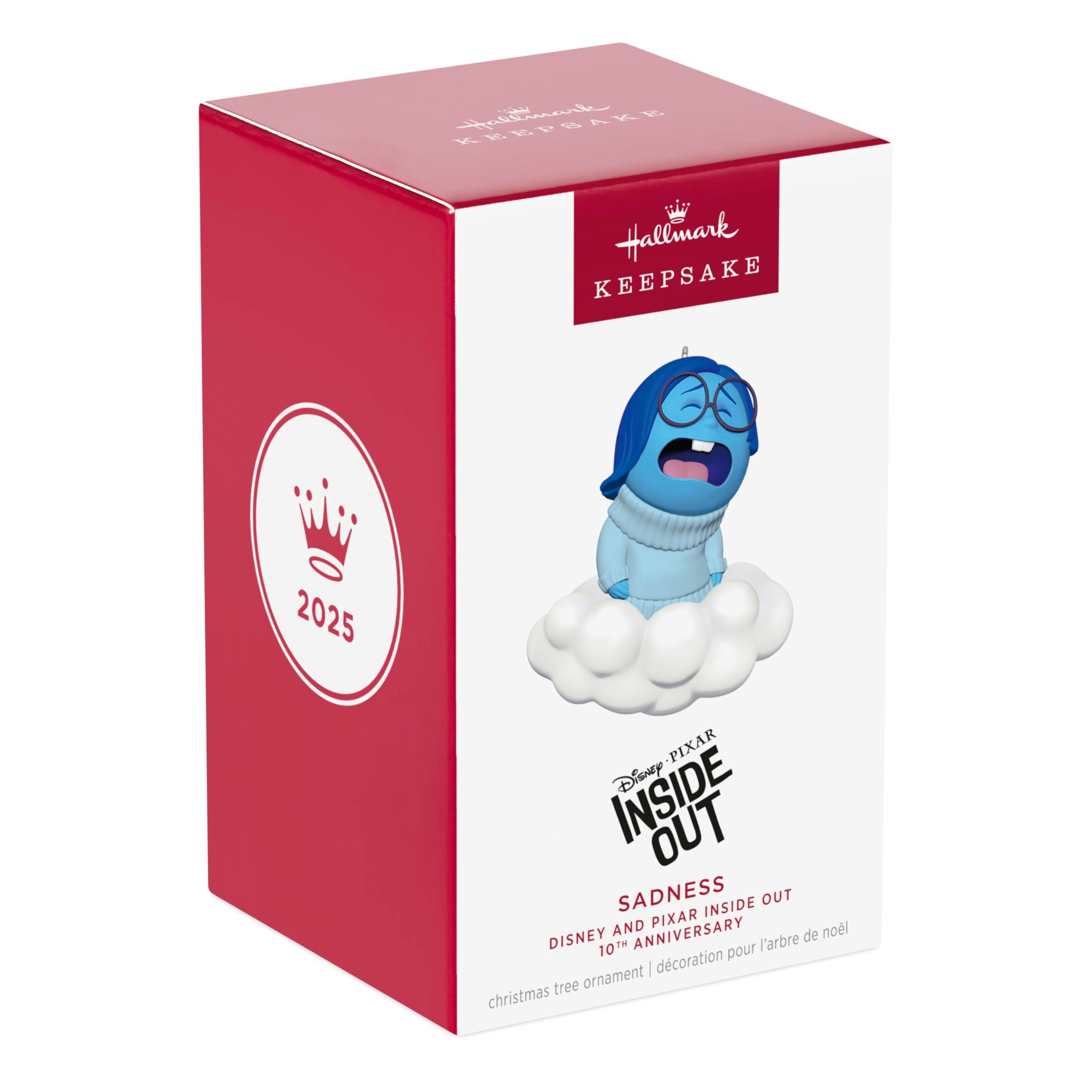 Sadness, Disney and Pixar Inside Out 10th Anniversary 2025 Hallmark Keepsake Christmas Ornament