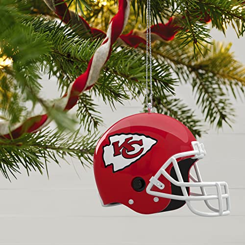 Hallmark Keepsake Christmas Ornament 2022, NFL Kansas City Chiefs Helmet with Sound