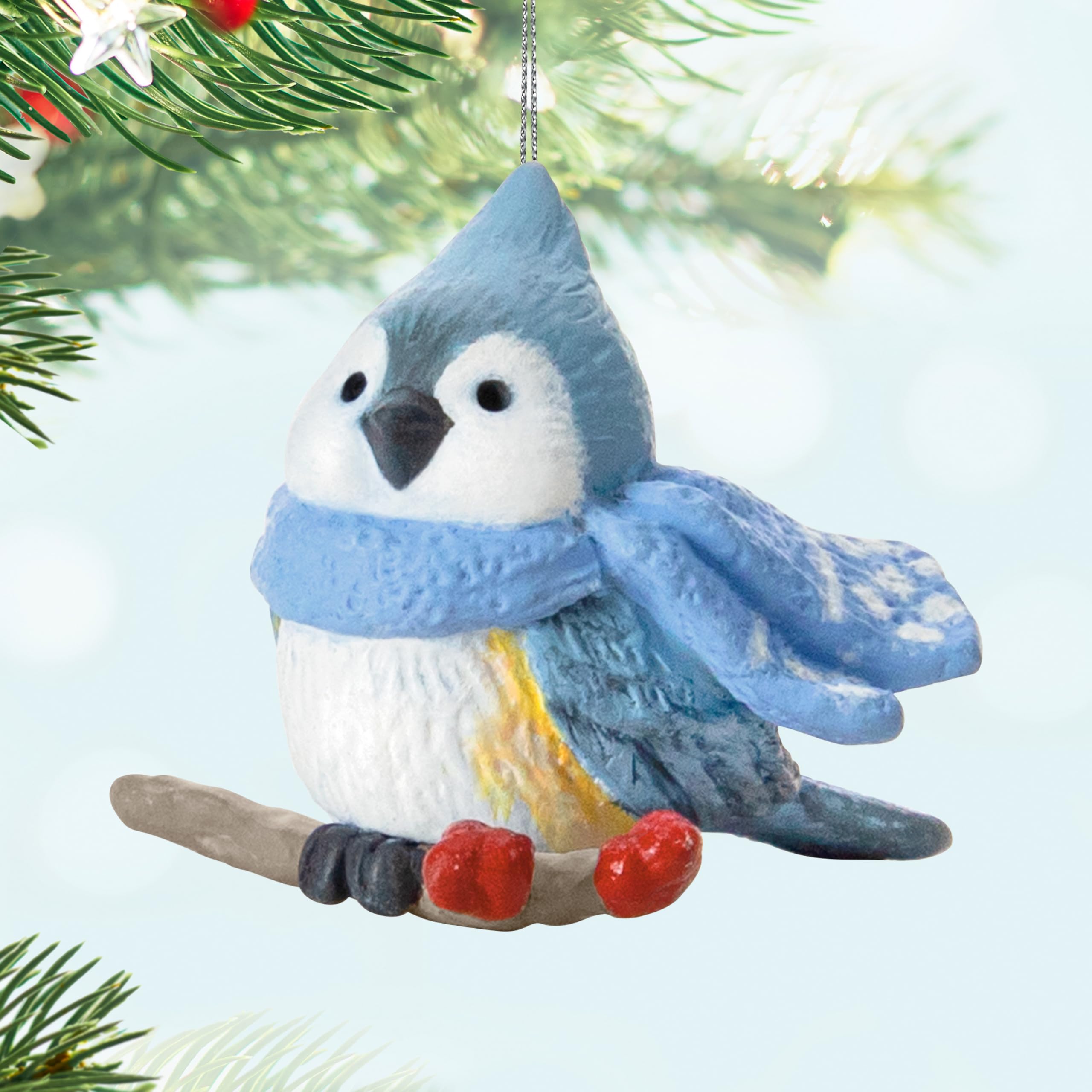 Hallmark Keepsake 0.905" Mini Christmas Ornament 2024, Cozy Lil' Critters, Gifts for Animal Lovers