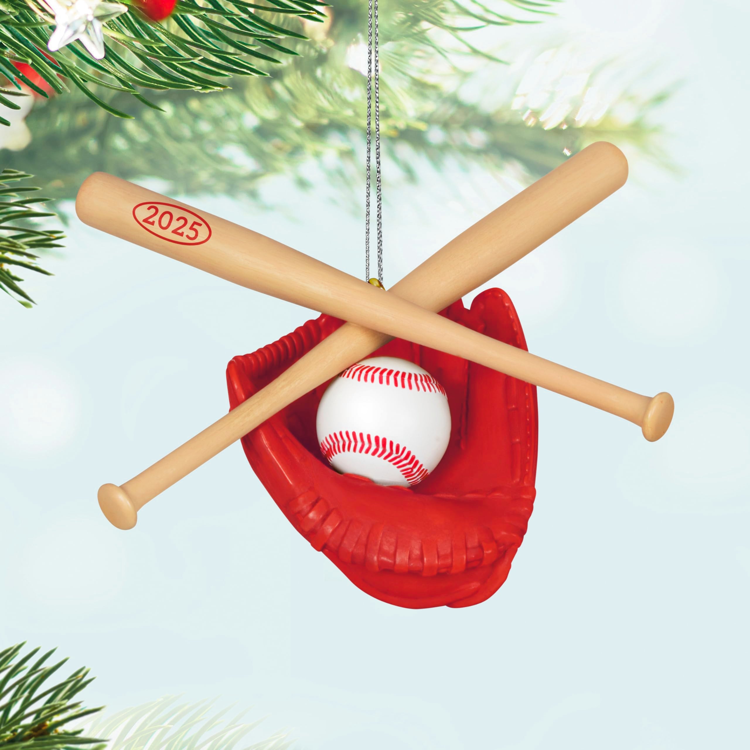 Baseball Star 2025 Hallmark Keepsake Christmas Ornament