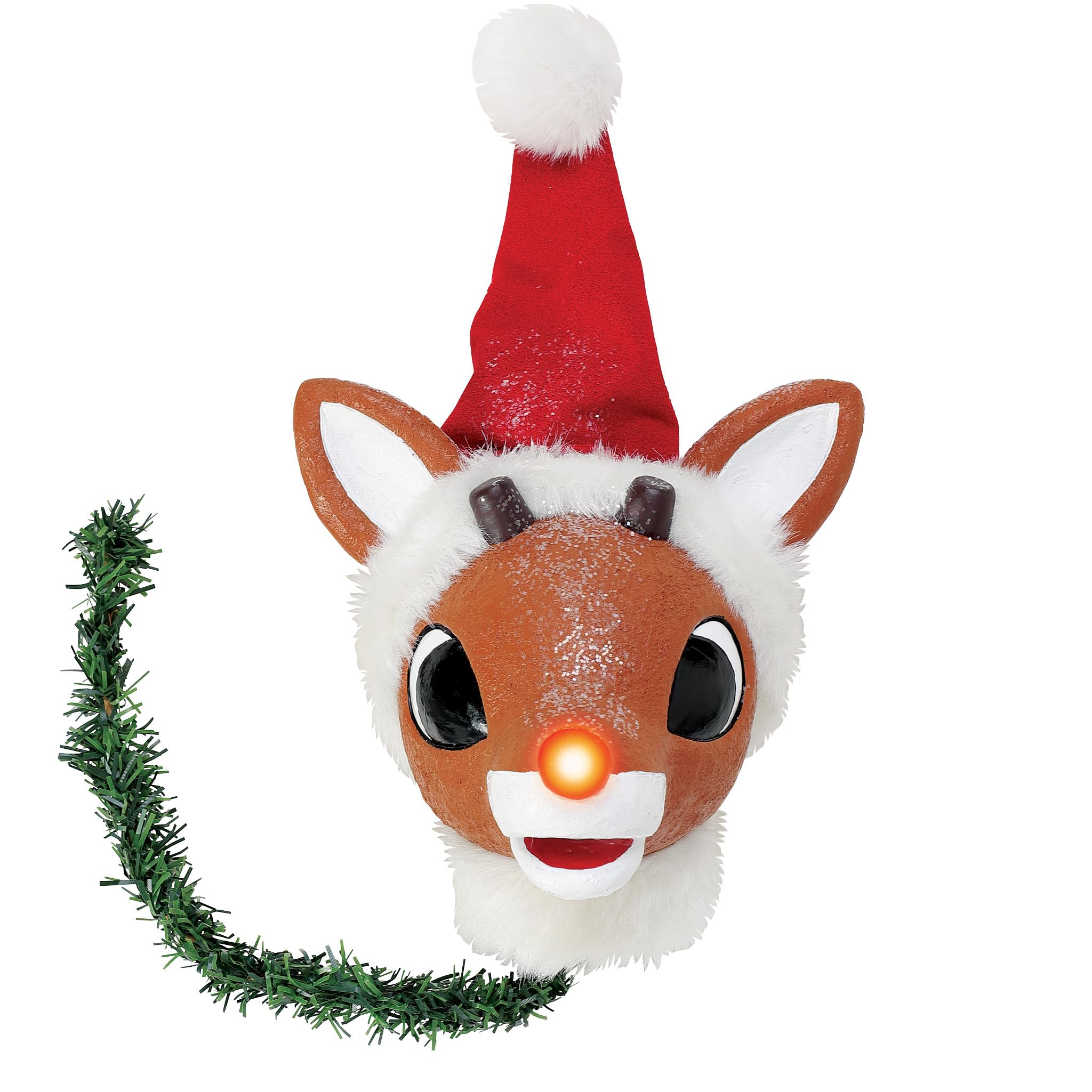 "Rudolph The Red-Nosed Reindeer in a Cinch" Department 56 Lit Tree Topper Set