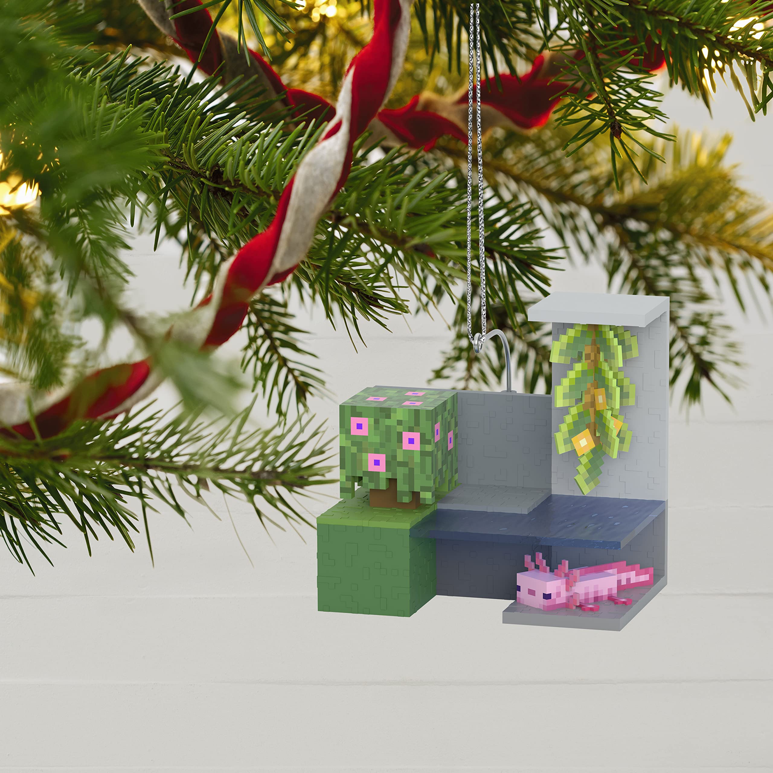Hallmark Keepsake Plastic Christmas Ornament 2022, Minecraft Axolotl