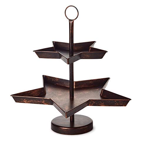 Star Design Two-Tiered Hallmark Serving Stand