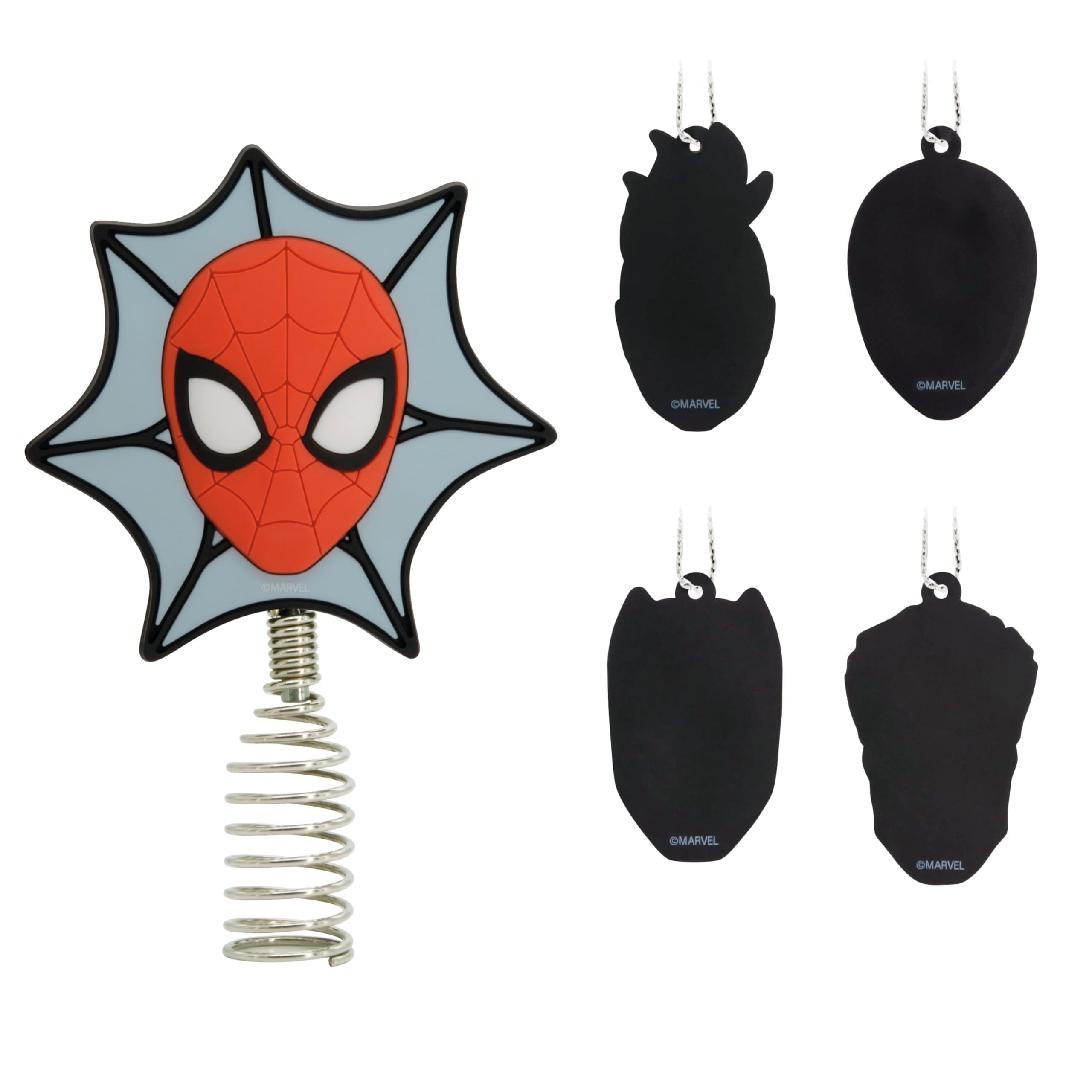 Hallmark Marvel Super Heroes Mini Christmas Tree Topper and Ornaments, Set of 5