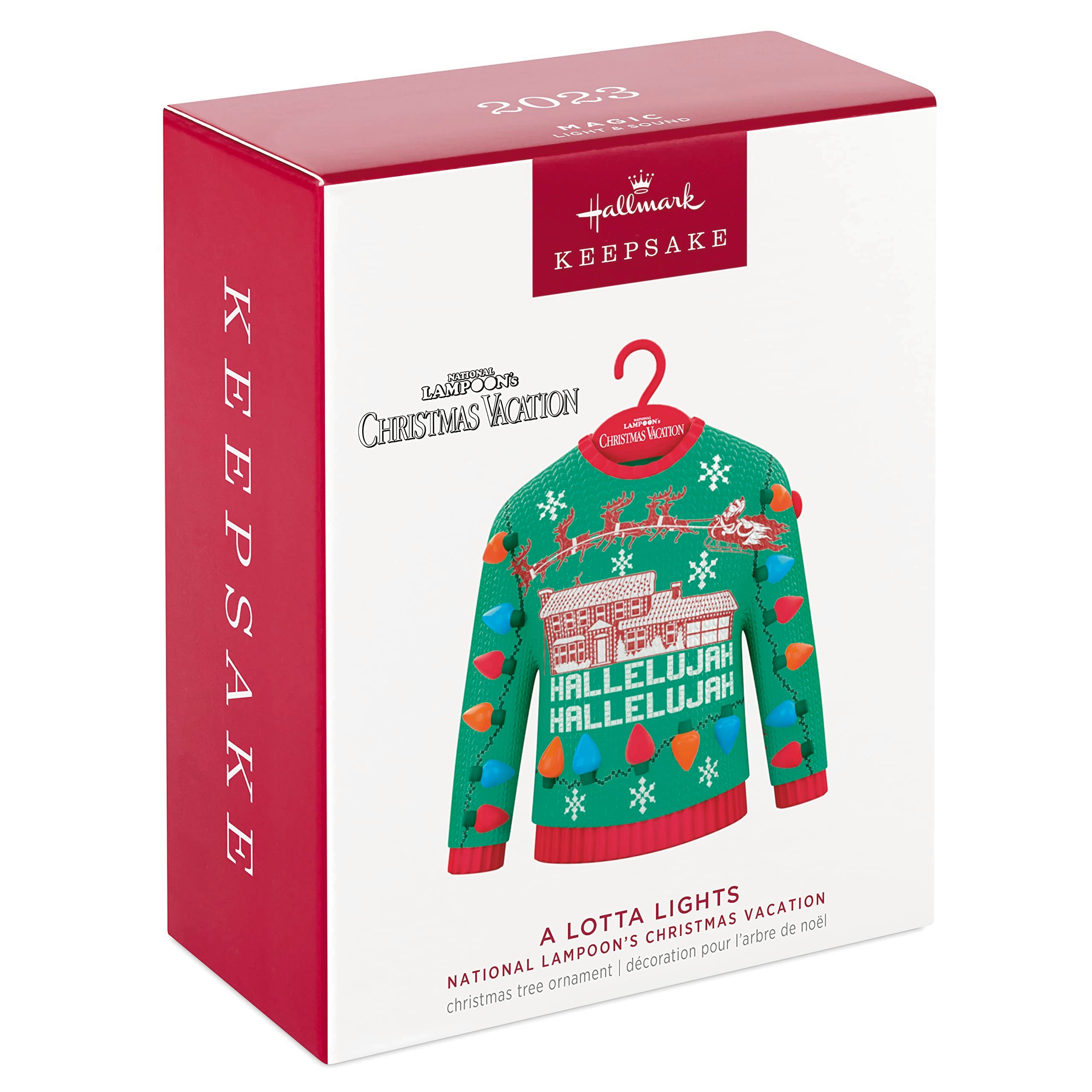 Hallmark Keepsake Christmas Ornament 2023, National Lampoon's Christmas Vacation A Lotta Lights Musical with Light, Christmas Movie Gifts