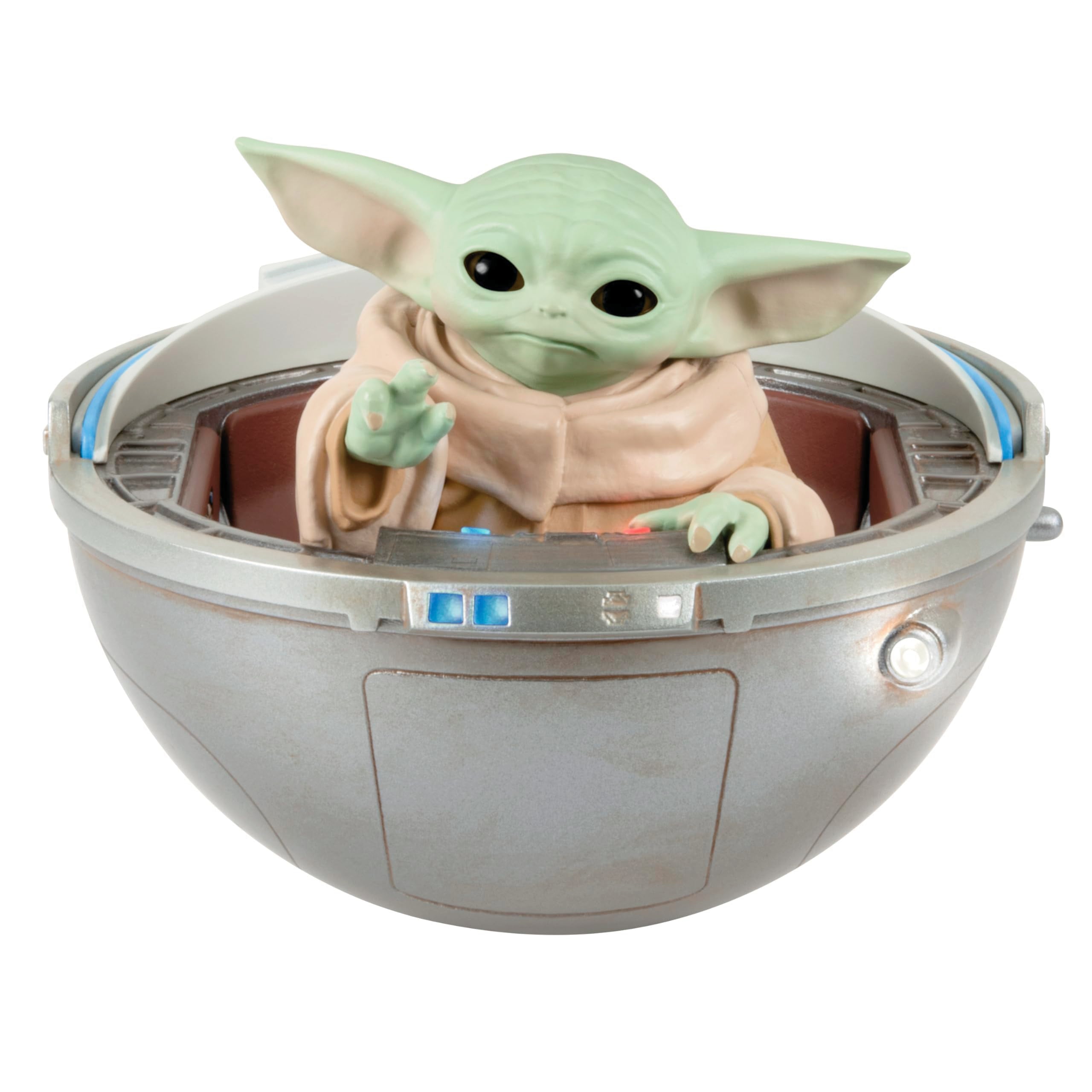 Hallmark Keepsake Christmas Ornament 2024, Star Wars: The Mandalorian "GROGU IN HOVERING PRAM" With Light, Sound and Motion, Gifts for Star Wars Fans