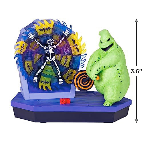 Hallmark Keepsake Christmas Ornament 2023, Disney Tim Burton's The Nightmare Before Christmas 30th Anniversary Mr. Oogie Boogie Musical with Light and Motion, Gifts for Disney Fans