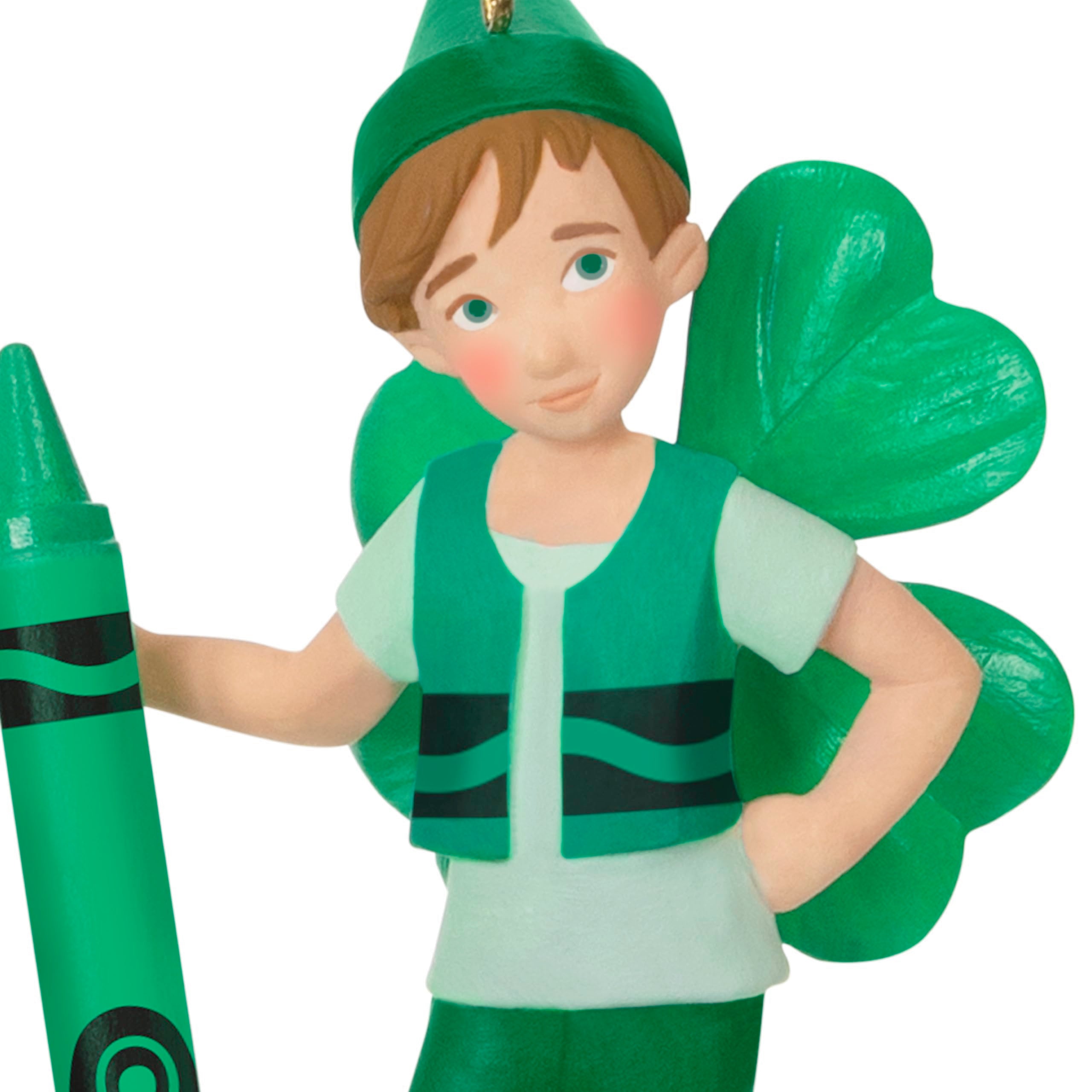 Hallmark Keepsake Christmas Ornament 2024, Crayola Shamrock Fairy, Gifts for Kids