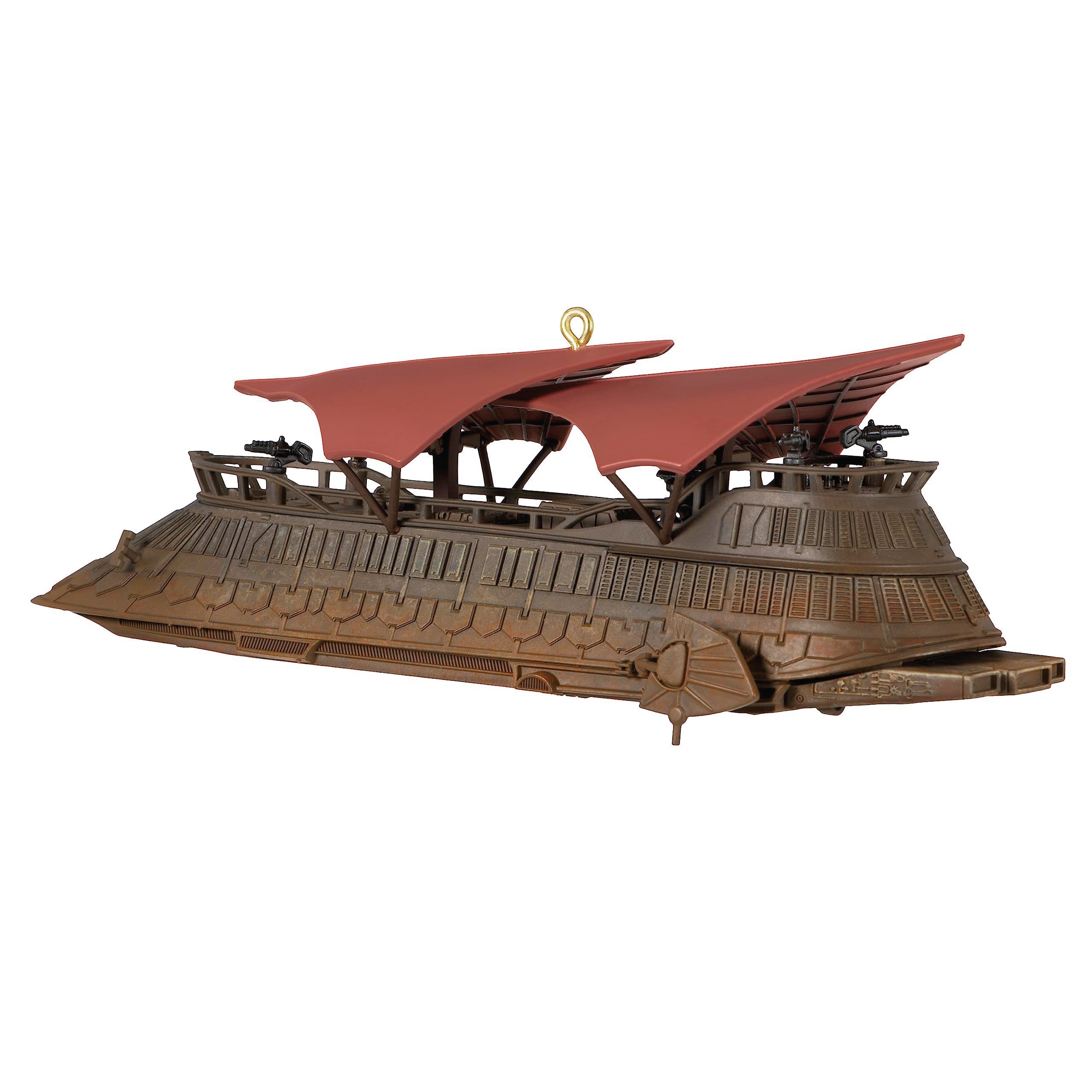 Hallmark Keepsake Christmas Ornament 2023, Star Wars: Return of The Jedi Jabba's Sail Barge, The Khetanna with Sound, Gifts for Star Wars Fans