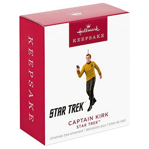 Hallmark Keepsake 1.69" Miniature Christmas Ornament 2023, Star Trek Captain Kirk Mini, Gifts for Trekkies