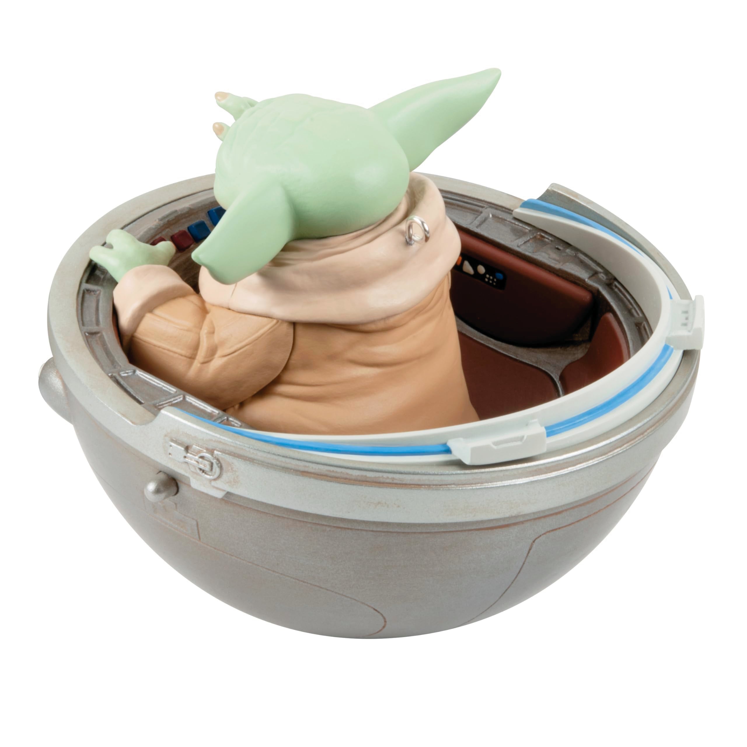 Hallmark Keepsake Christmas Ornament 2024, Star Wars: The Mandalorian Grogu in Hovering Pram With Light, Sound and Motion, Gifts for Star Wars Fans