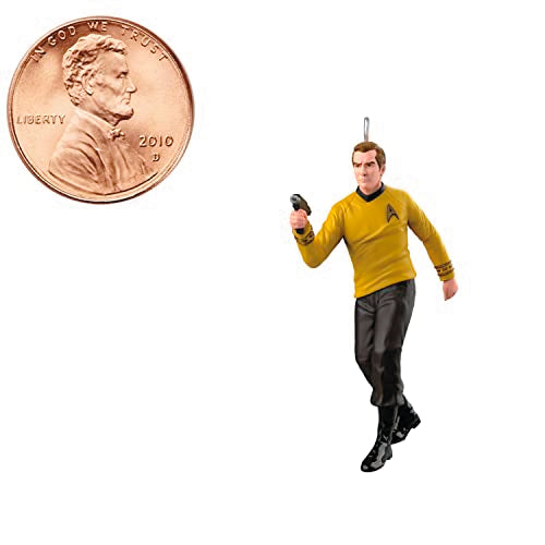 Hallmark Keepsake 1.69" Miniature Christmas Ornament 2023, Star Trek Captain Kirk Mini, Gifts for Trekkies