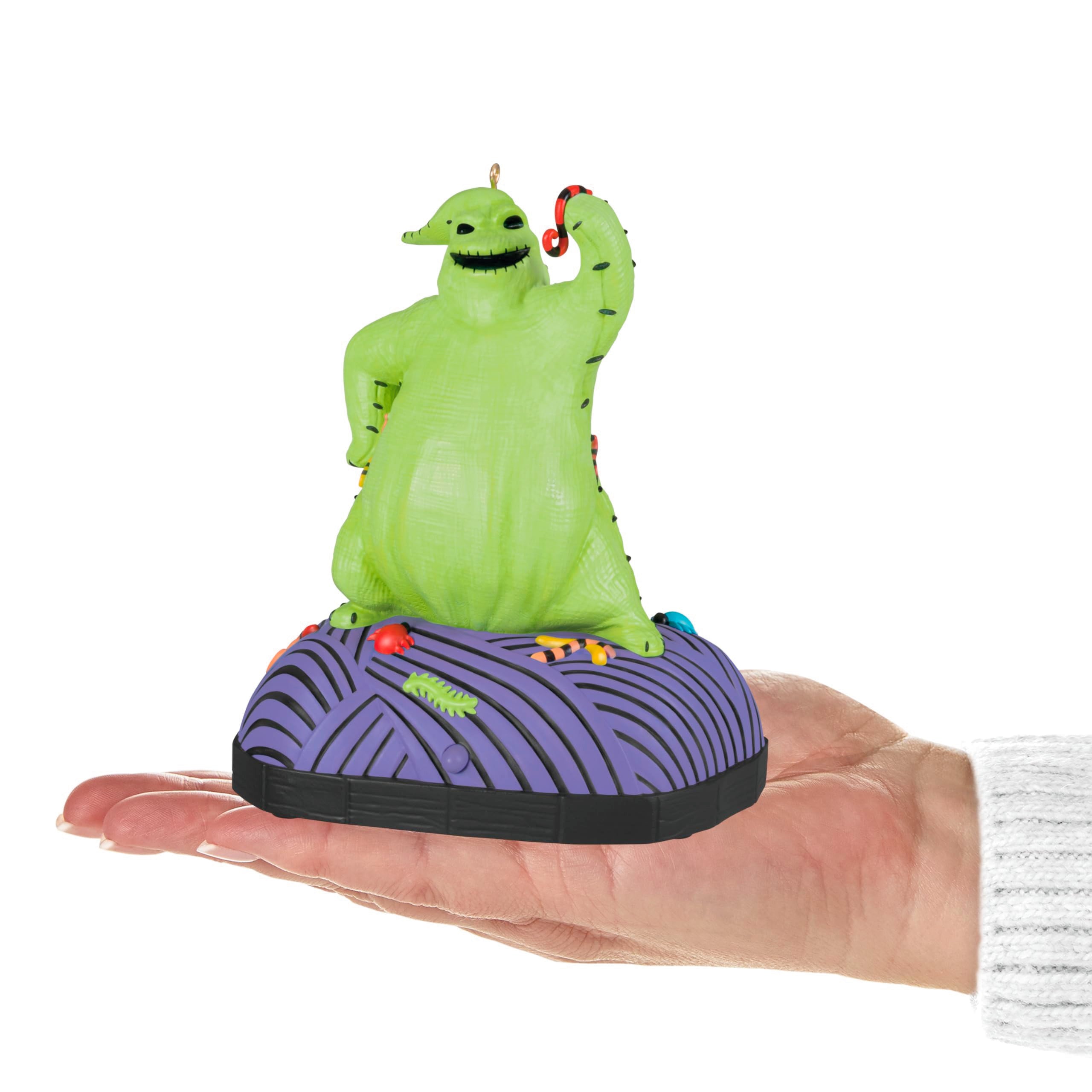 Hallmark Keepsake Christmas Ornament 2024, Disney Tim Burton's The Nightmare Before Christmas Oogie Boogie With Sound and Motion, Gifts for Disney Fans