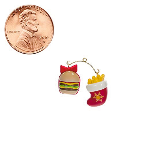 Hallmark Keepsake Miniature Christmas Ornaments 2023, A Perfect Pairing Cheeseburger and French Fries, Mini Set of 2