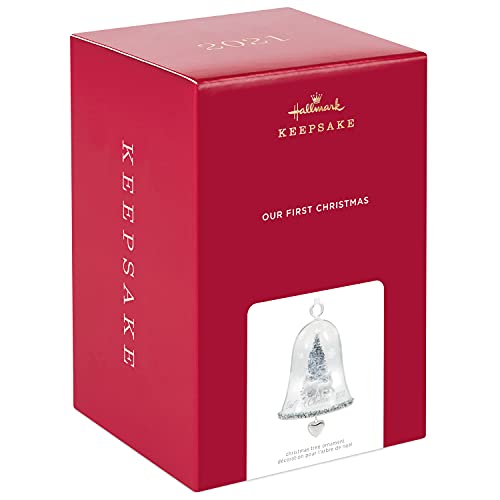 Hallmark Keepsake Christmas Ornament, Year Dated 2021, Our First Christmas Cloche
