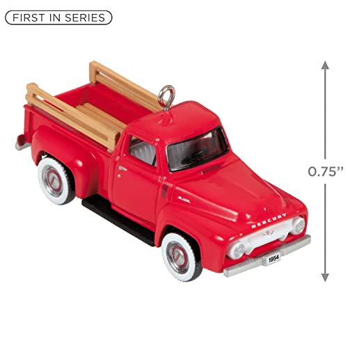 Hallmark Keepsake 0.75" Miniature Christmas Ornament 2023, Lil' American Trucks 1954 Mercury M-100 Mini Metal