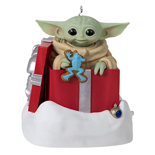 Hallmark Keepsake Christmas Ornament, Star Wars: The Mandalorian Grogu Greetings, Sound and Motion