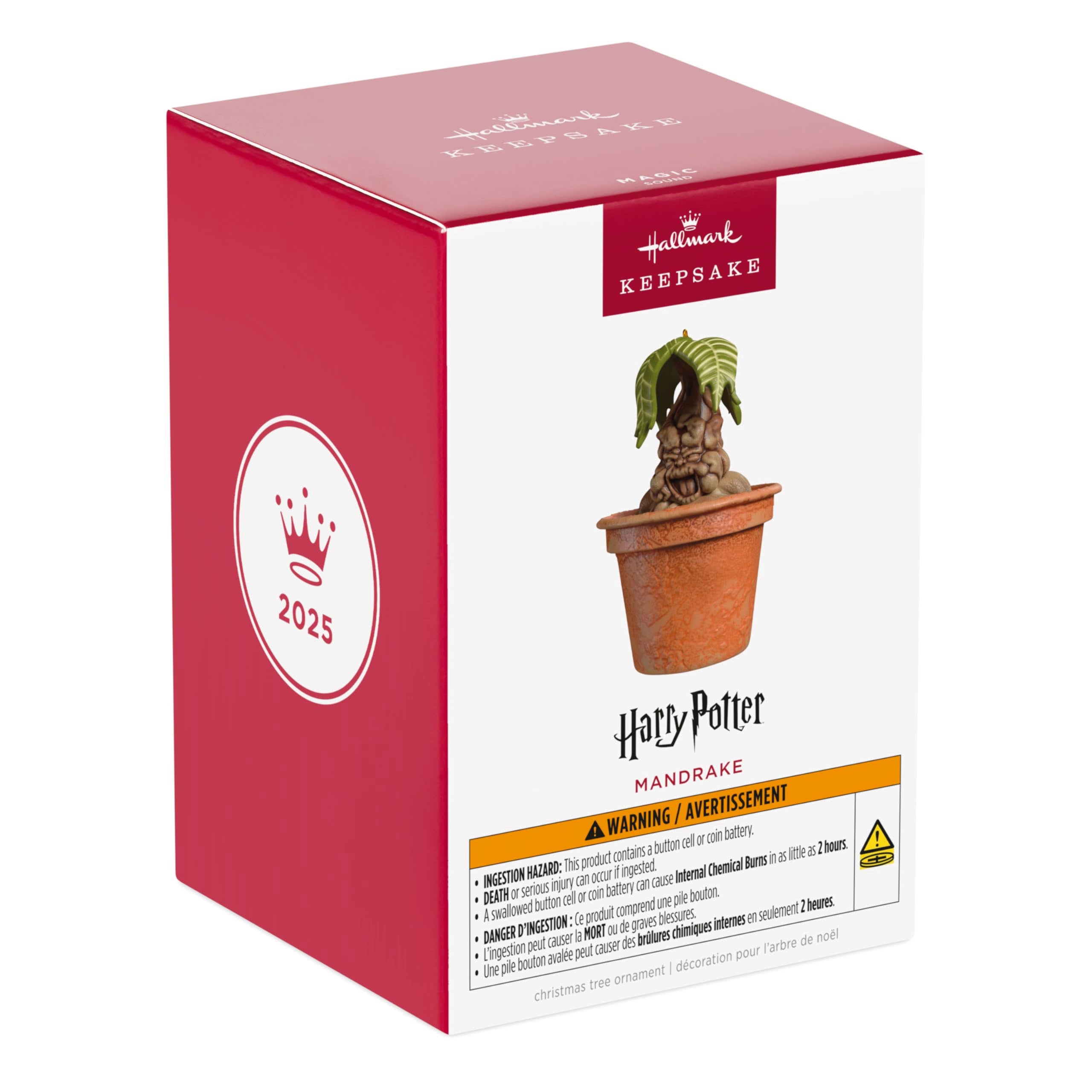 Mandrake, Harry Potter, 2025 Hallmark Keepsake Christmas Ornament