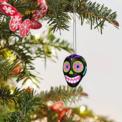 Hallmark Keepsake 1" Mini Halloween Ornament 2023, Sweet Sugar Skull Mini, Halloween Gifts