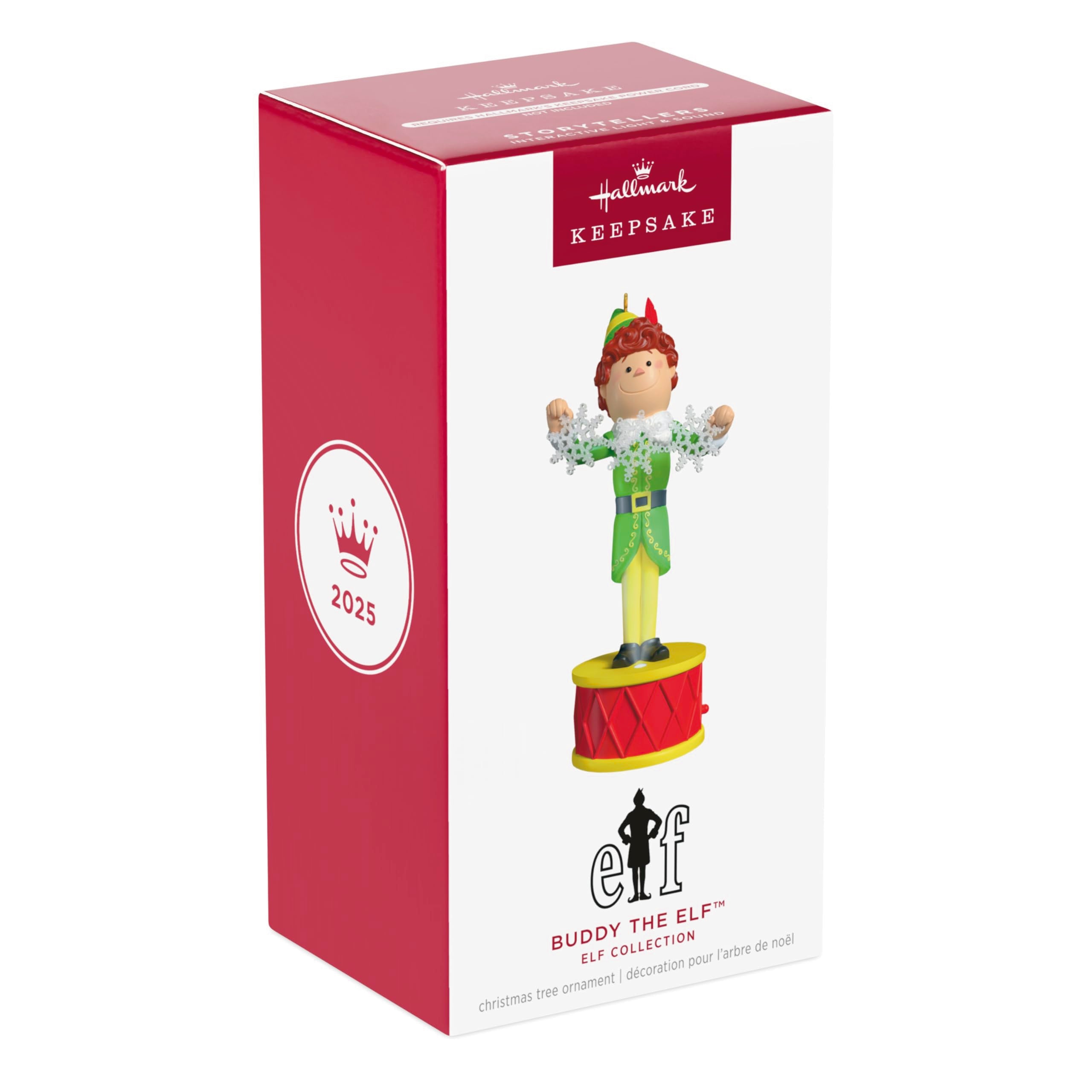 Buddy the Elf 2025 Hallmark Keepsake Christmas Ornament