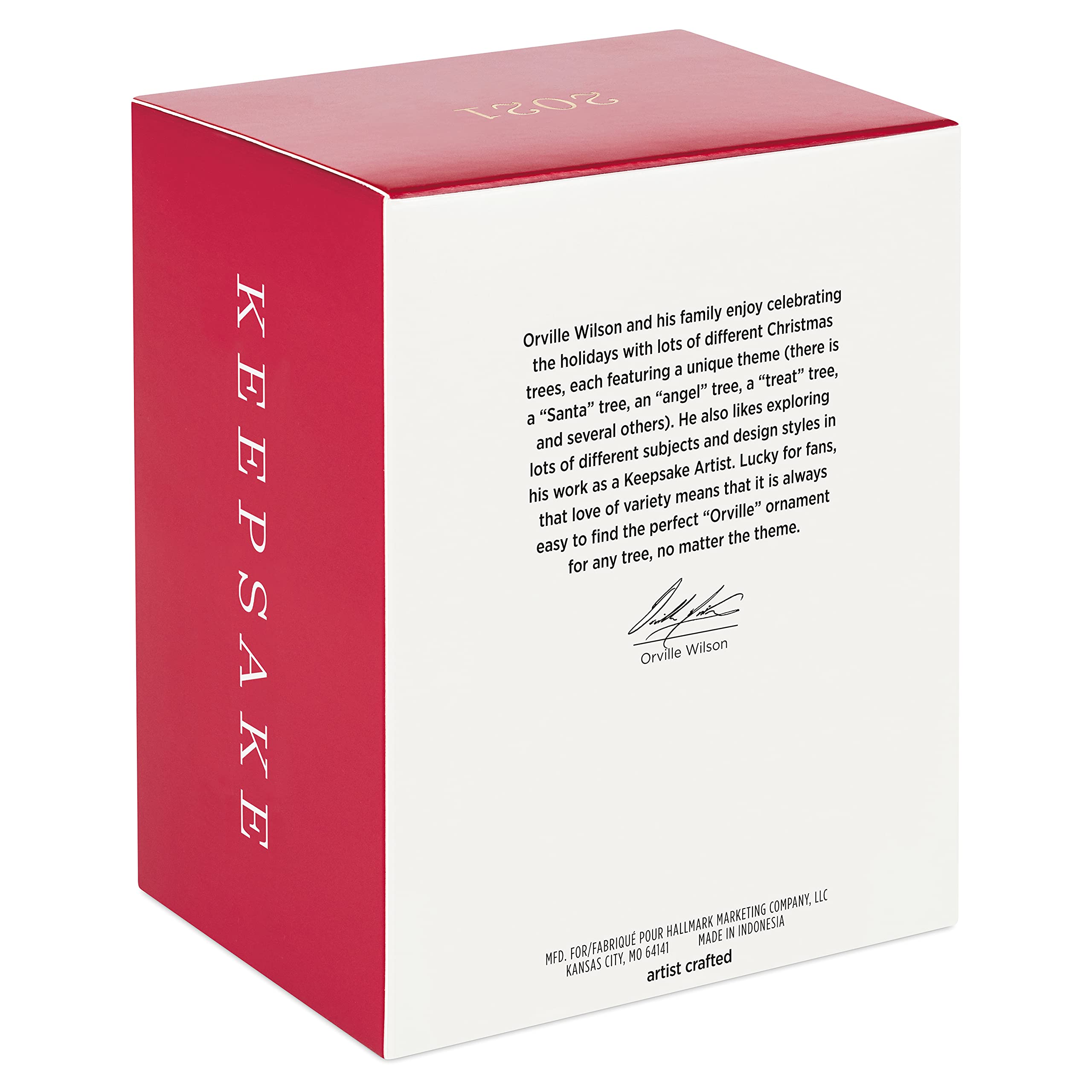 Hallmark Keepsake Christmas Ornament, Year Dated 2021, Grandson Snowman on Scooter