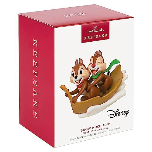 Hallmark Keepsake Christmas Ornament 2023, Disney Chip and Dale Snow Much Fun!