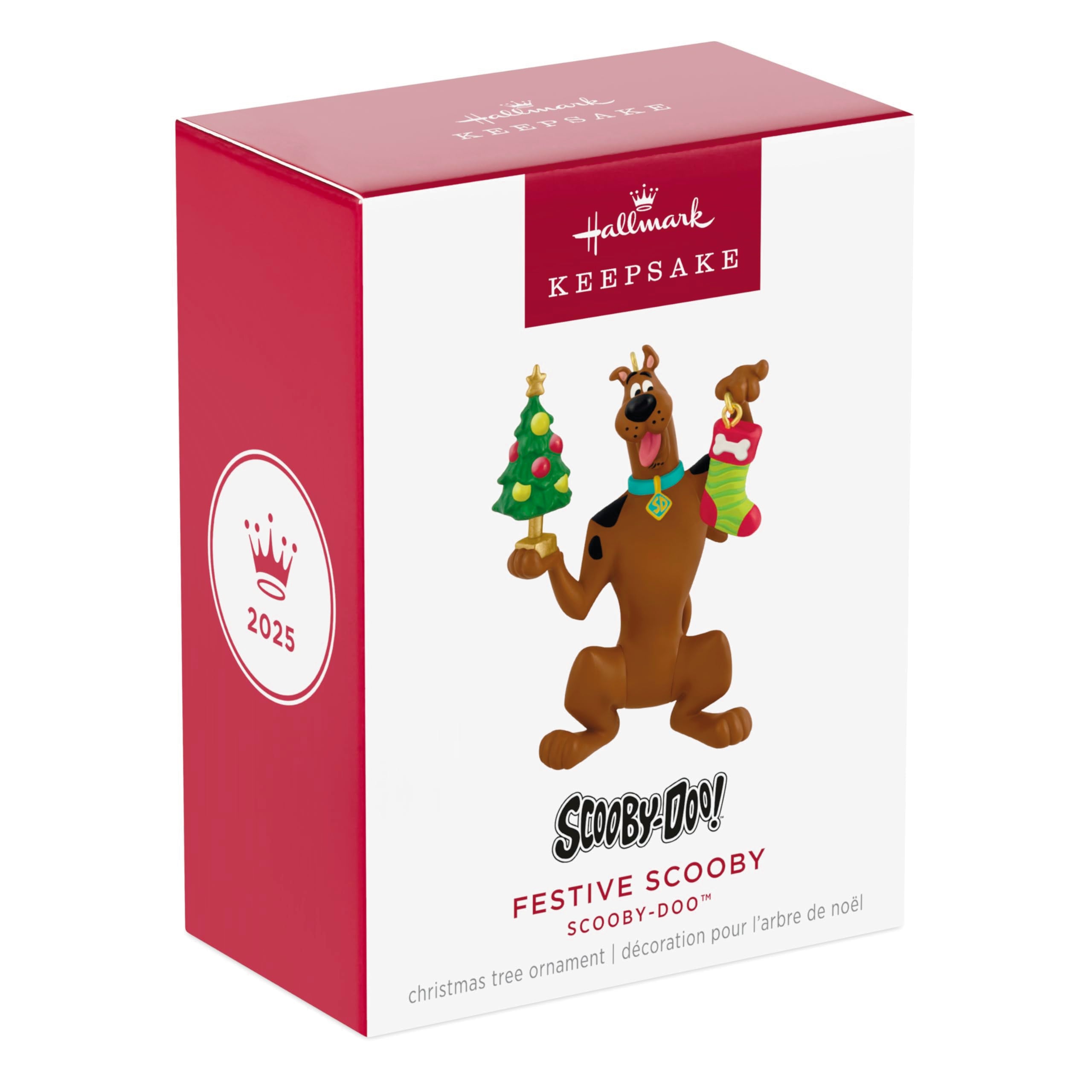 Festive Scooby, Scooby-Doo 2025 Hallmark Keepsake Christmas Ornament