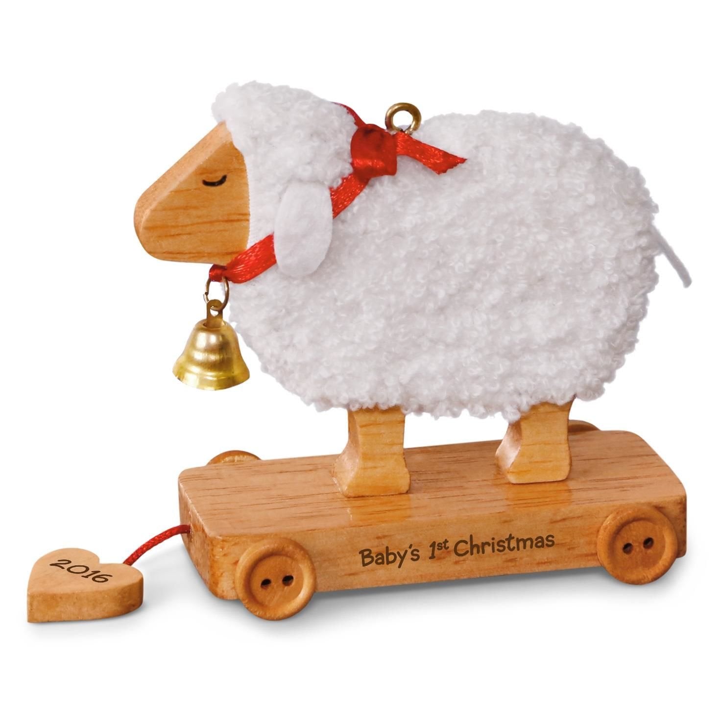 Hallmark Keepsake Ornament Baby's 1st Christmas Little Lamb 2016