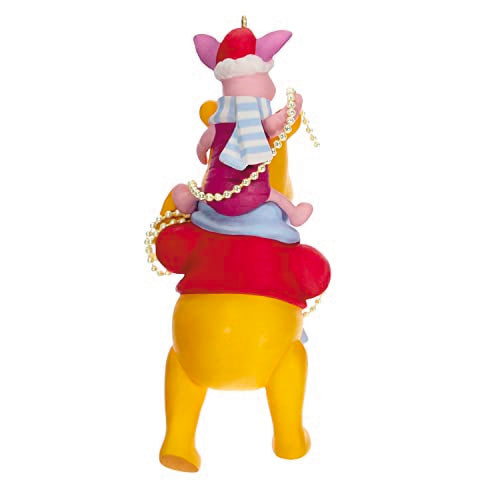 Hallmark Keepsake Christmas Ornament 2023, Disney Winnie The Pooh Trimming The Tree Together, Gifts for Disney Fans