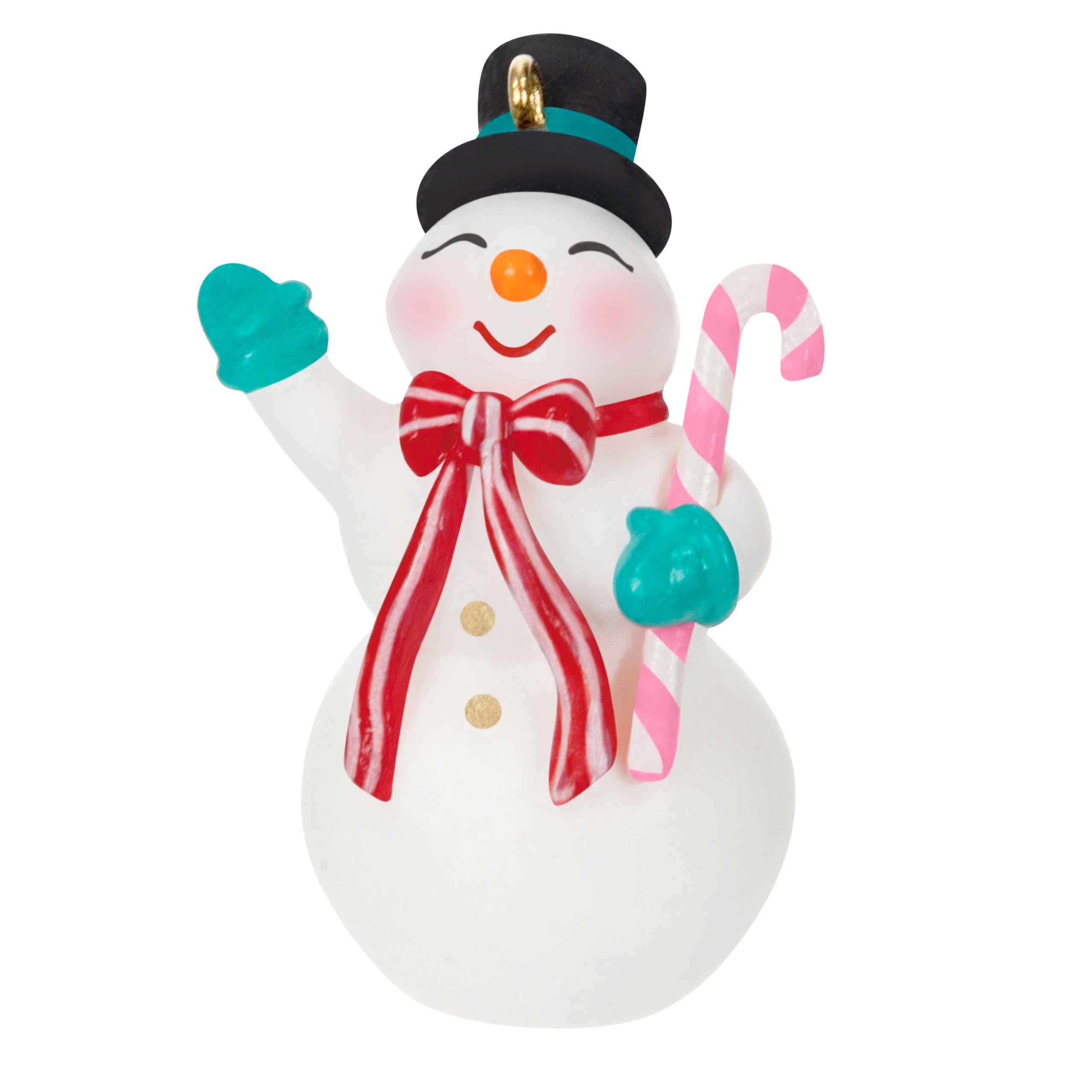 Hallmark Keepsake 1.45" Mini Christmas Ornament, Nostalgic Snowman, Snowman Collectors Gifts