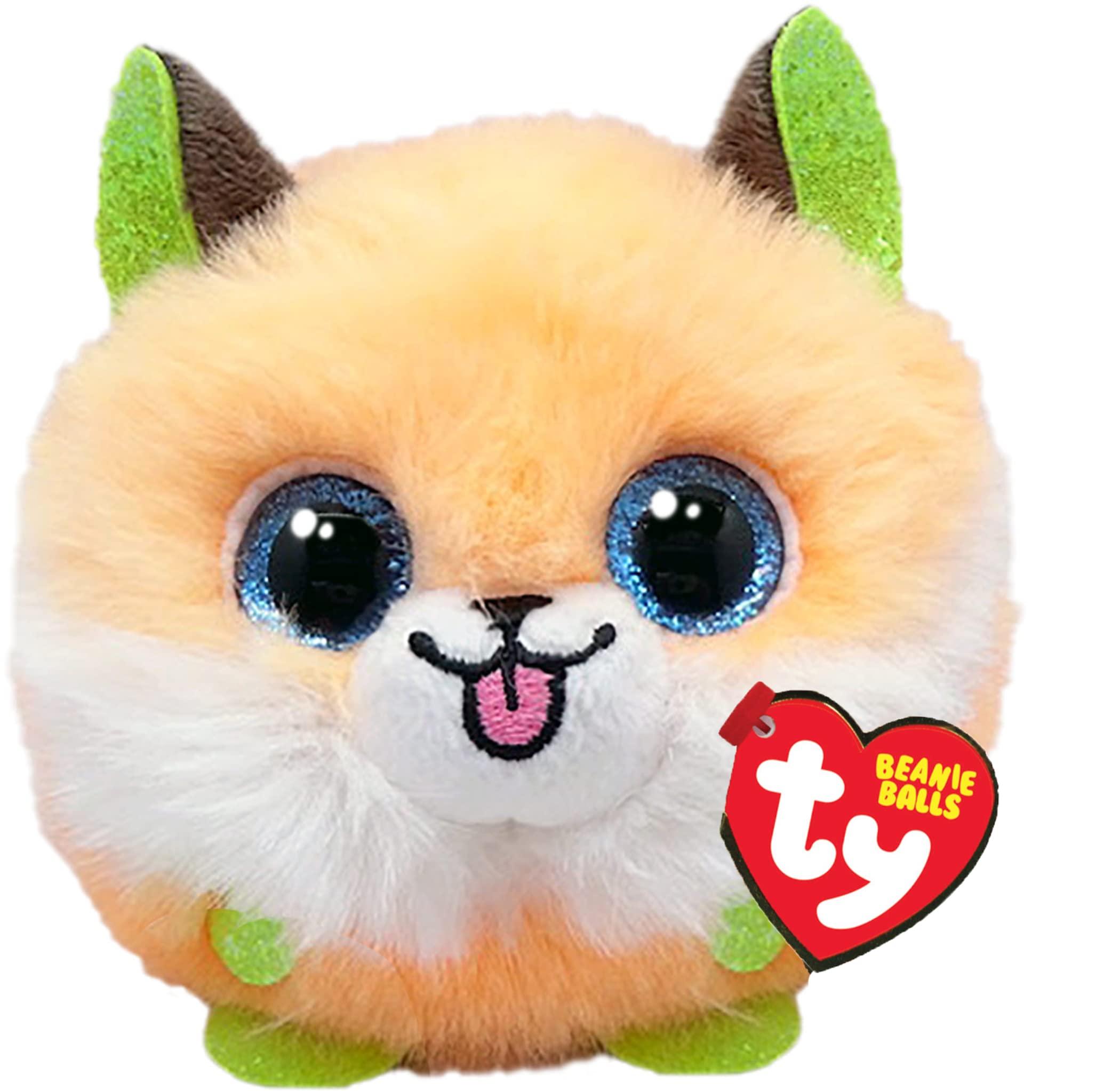 Ty Beanie Balls Pickpocket the Raccoon Round Plush