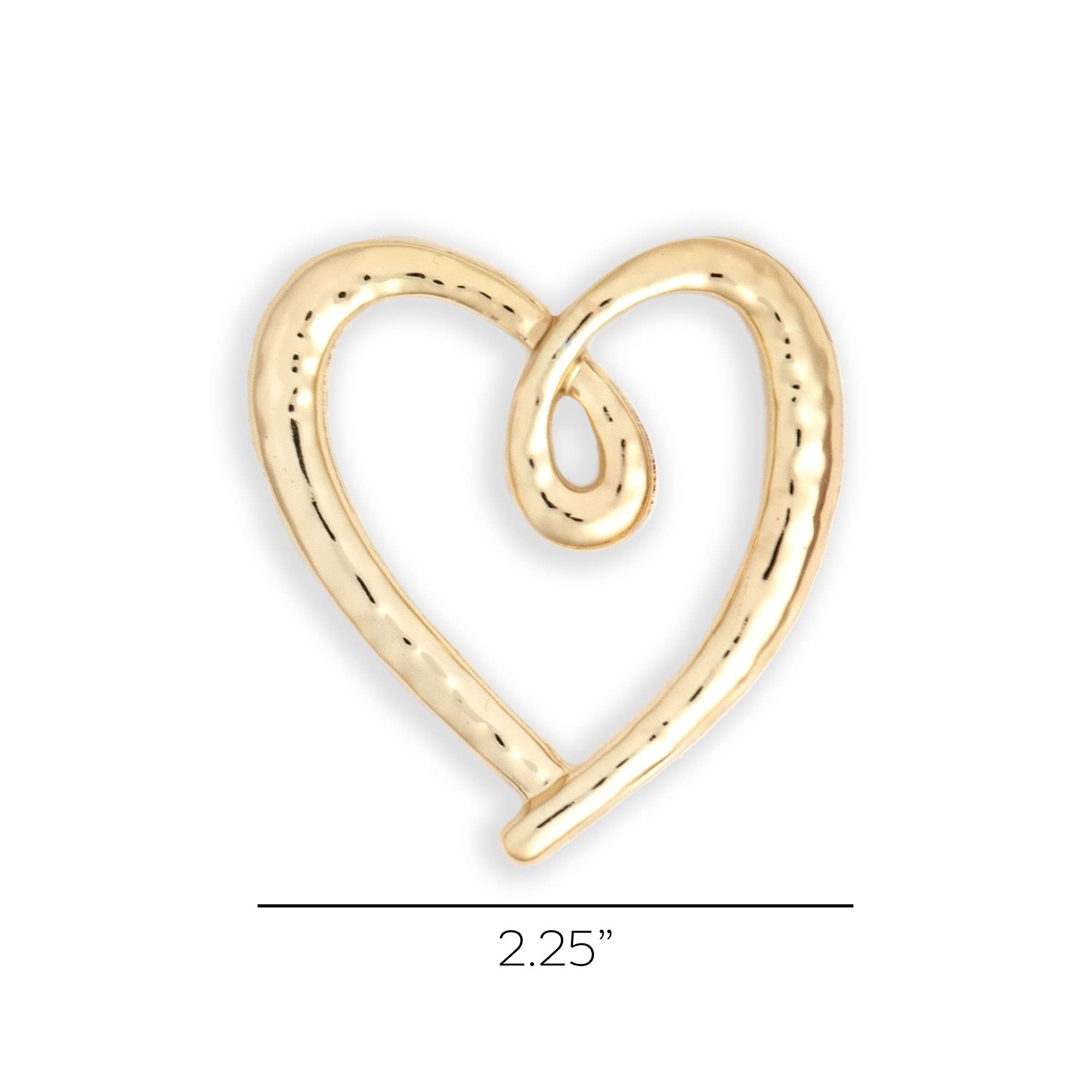 Gold Heart Giving Pin