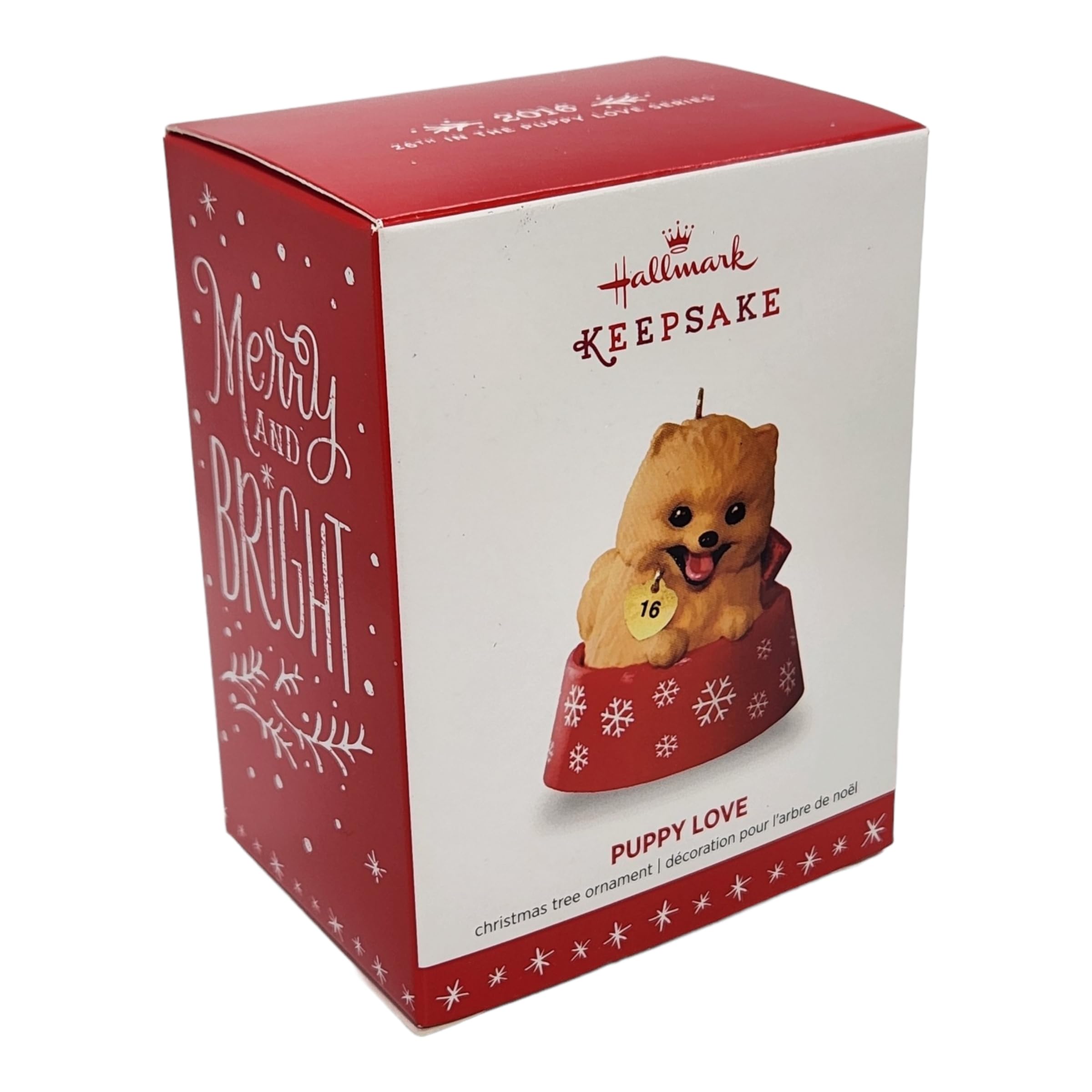 Hallmark Keepsake Ornament Puppy Love Pomeranian 2016