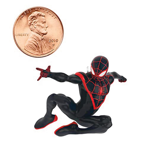 Hallmark Keepsake Miniature Christmas Ornaments 2023, Marvel Spider-Man and Miles Morales, Mini Set of 2